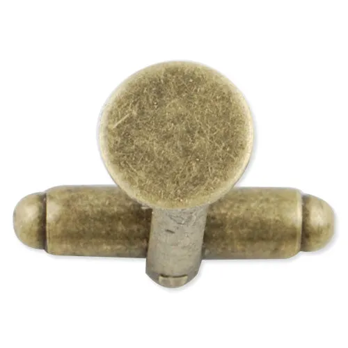 Antique Bronze Plated Cufflink Blanks with a 8mm Glue Pad