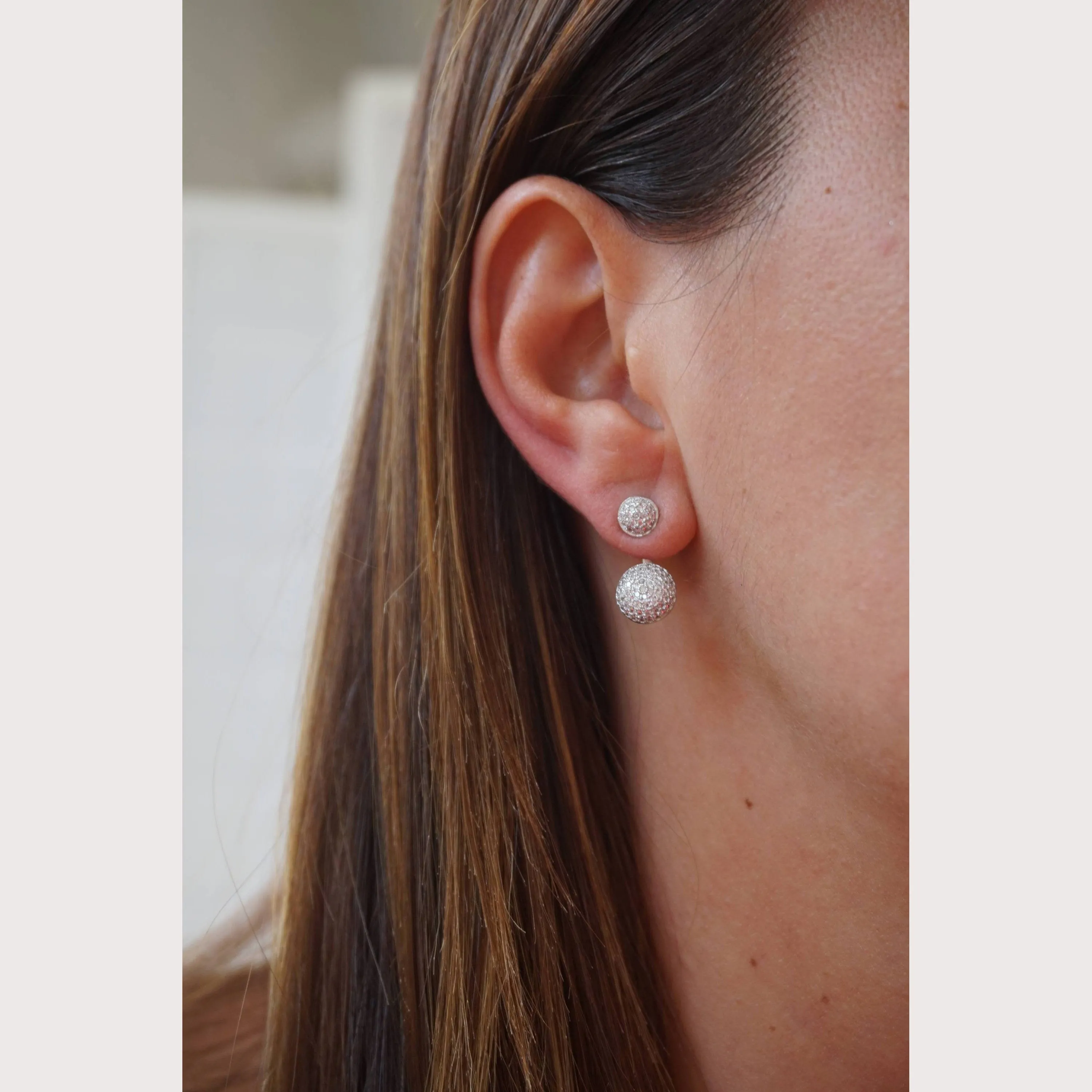 Stud Drop Earrings